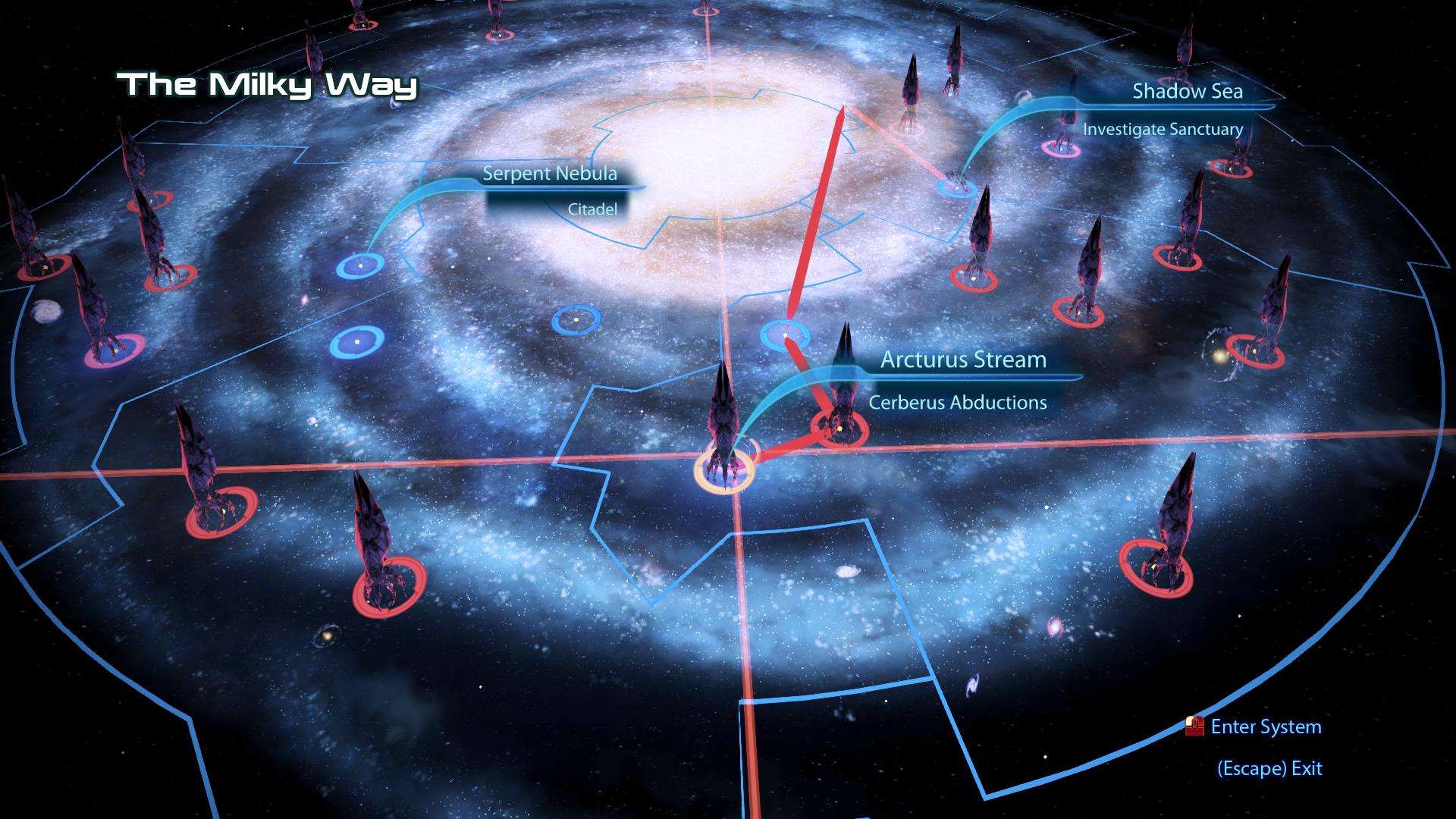 No Reapers and Unlimited Scan range on Galaxy Map at Mass Effect